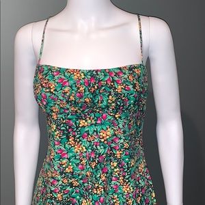 MODA INTERNATIONAL WOMANS green floral dress SZ.8